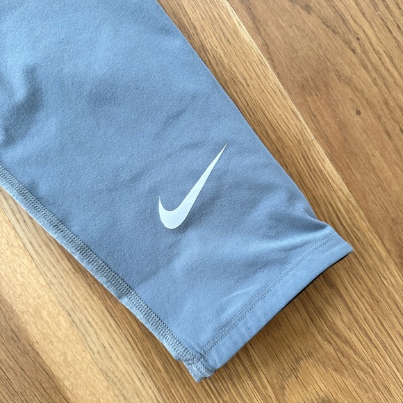 Nike Pro Compression Pants Leggings Youth Boys L Gray - Picture 3 of 4